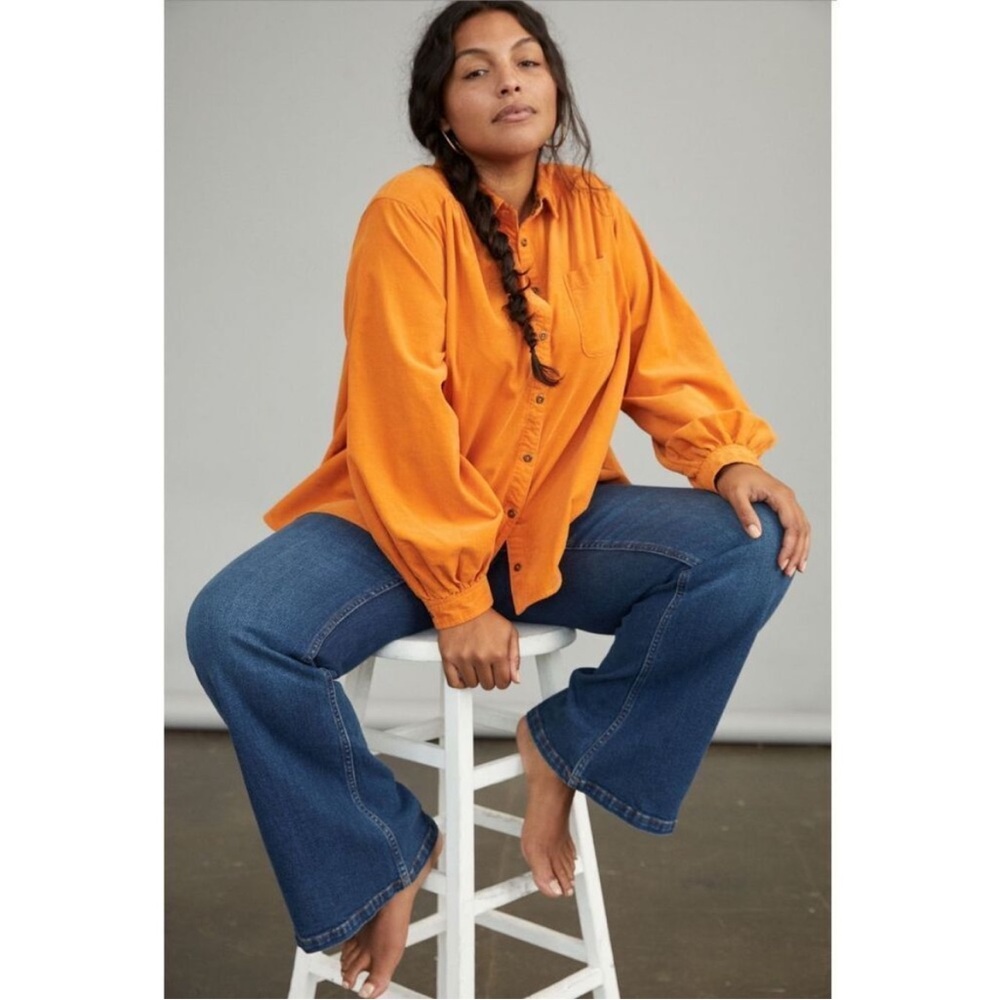 Pilcro And Letterpress Sigourney Corduroy Buttondown From Anthropologie